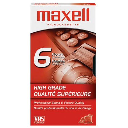Maxell HG-T120 120 Minute High Grade VHS Video Cassette