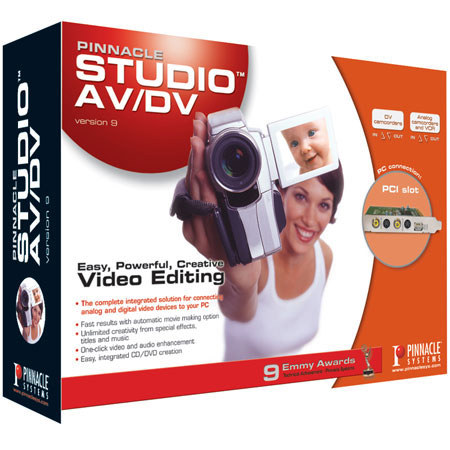 Pinnacle Studio AV/DV v9, Analog and Digital Video Editing PCI Card with Studio Editing Software, NTSC & Windows