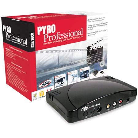 ADS Tech Pyro AV Link Professional DV Capture & Editing Solution with Bundled Software, for Windows
