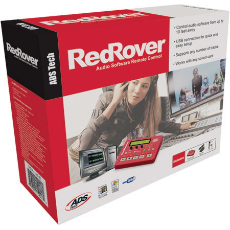 ADS Tech Red Rover Audio Software Remote Control for Cool-Edit-Pro 2.0 & Adobe Audition, for Windows.