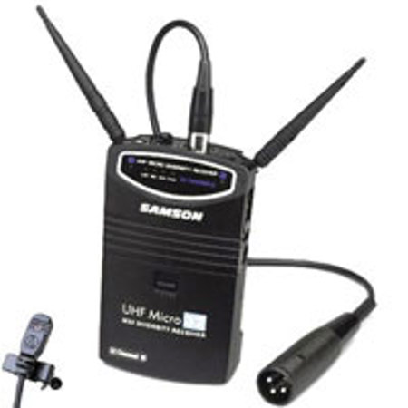 Samson Uhf Micro Div 32 Ch RECEIVER/T32 TRANSMITTER W/a.t.mt350 #SWJSL3