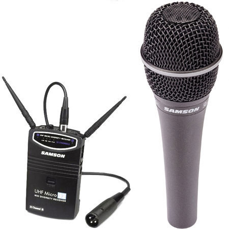 Disc. UHF Wireless Micro 32 System with Q Handheld Microphone.