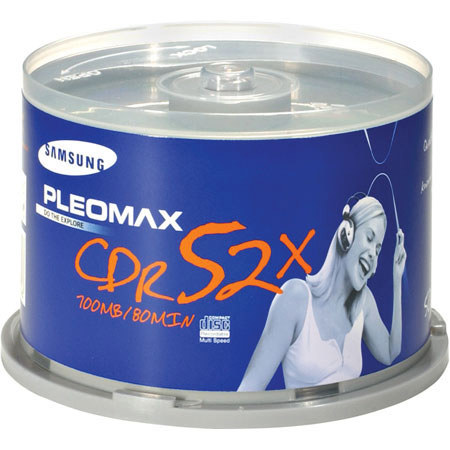 Samsung CD-R Recordable CD's, 50 Pack On Spindle