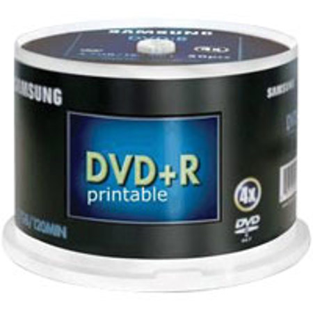 Samsung DVD+R, 16x Plus Media, 50 Pack