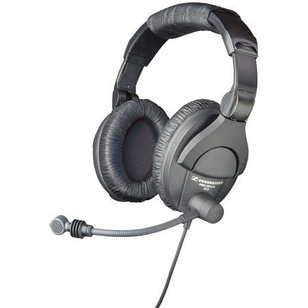 Sennheiser Supraural, closed headphone with a dynamic supercardioid boom microphone Supplied with unterminated coiled cable, min. 3.3 ft/max. 9.9ft.