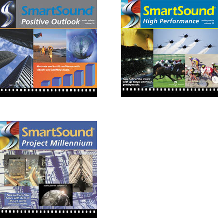 Smartsound Corporate 3 Pack, 3 Most Popular 44k Palettes for Corporate Use, Positive Outlook - High Performance - Project Millennium #AP3CP