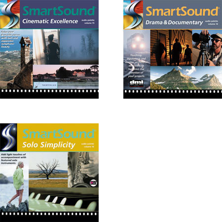 Smartsound Documentary 3 pack, 3 Most Popular 44k Palettes for Documentary: Drama & Documentary - Cinematic Excellence - Solo Simplicity #AP3DV
