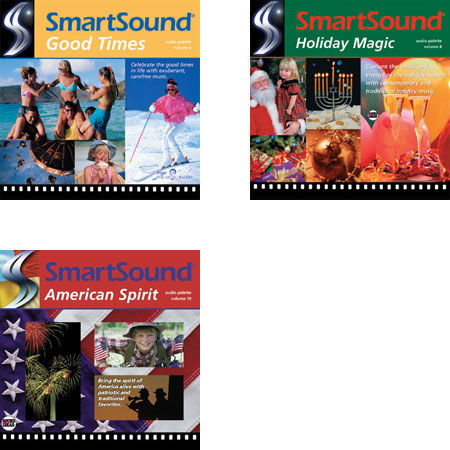 Smartsound Home 3 Pack, 3 Most Popular 44k Palettes for Home Use, American Spirit - Good Times - Holiday Magic #AP3HM
