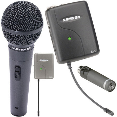Samson Wireless Handheld & Lavalier Combination Microphone System. #SWAMSAL