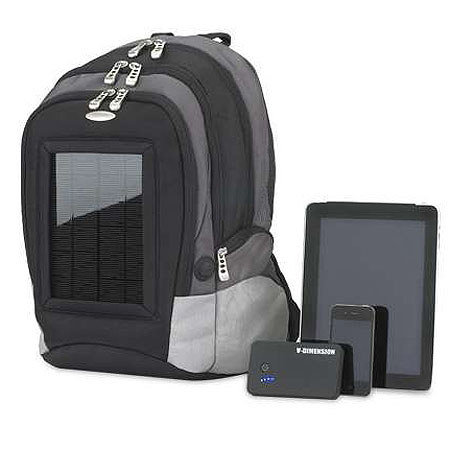 V-Dimension Raptor XL5000 Solar Powered Backpack for Tablets and Notebook PCs