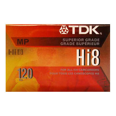 TDK Hi-8mm P6-HMP-120 Metal Particle Tape