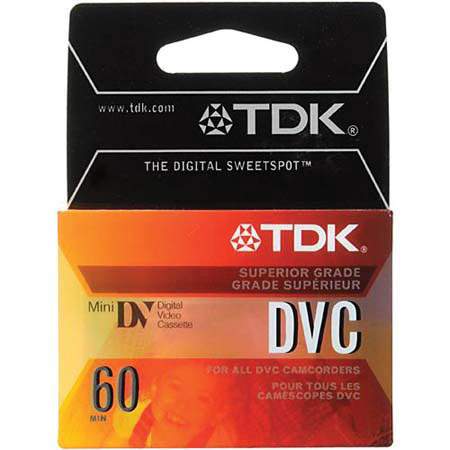 TDK DVC60 Mini DV Tape 60 min.