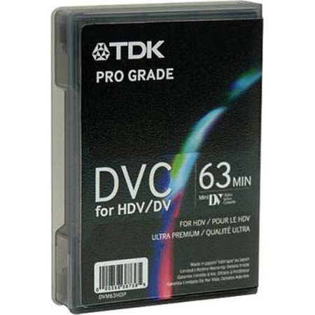 TDK DVM63 HDV Mini DV Tape 63 min.