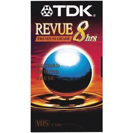 TDK T-160 RV VHS Video Tape 160 Minutes