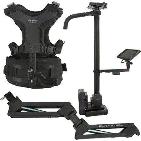 VariZoom VZ-Blackhawk, Dual Arm Stabilizer System for Cameras 10 to 25 lbs., with Anton Bauer Battery Mount & 7" 16:9 NTSC Monitor