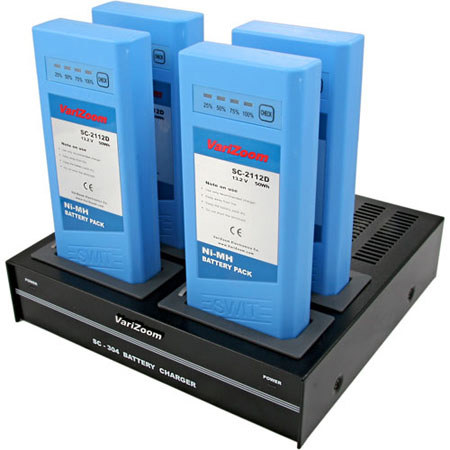 VariZoom KN5N4 Ni-MH Battery Kit, 4 SC2112D Batter