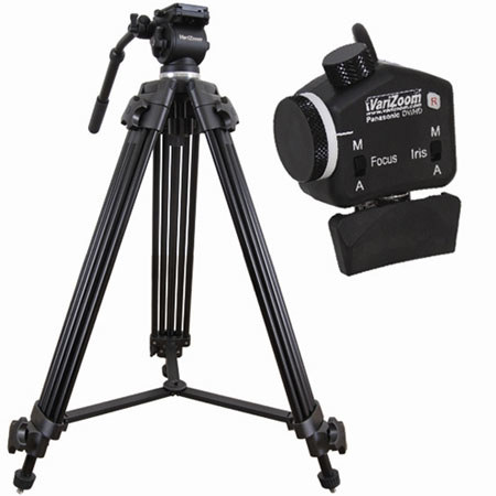 VariZoom VZTK75A Video Tripod System with VZROCKPZ