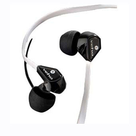 Veho VEP-003-360Z1 360deg. Stereo Noise isolating Earphones, Black/White