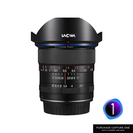 Venus Laowa 12mm f/2.8 Zero-D Lens for Sony FE, Bundle with Capture One Pro Camera Bundle Prepaid Subscription (Coupon Code)