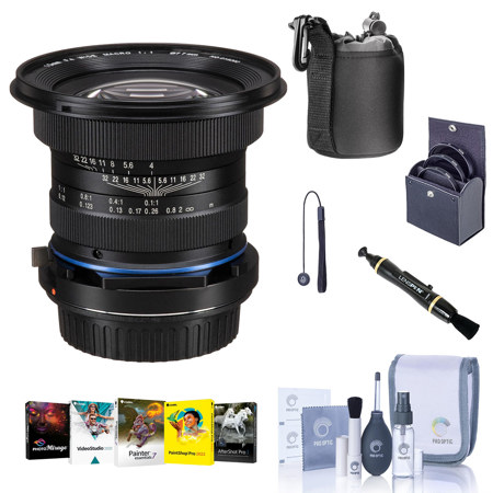 Venus Laowa 15mm f/4 1:1 Macro Lens with Shift for Canon EF, Bundle with ProOptic 77mm Filter Kit, Lens Case, Cleaning Kit, Lens Cap Tether, Lens Cleaner, Software Kit