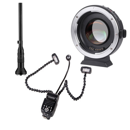 Venus Laowa 24mm f/14 Probe Lens for Canon EF with MFT Adapter, Flash