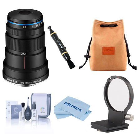 Venus Laowa 25mm f/2.8 2.5-5x Ultra-Macro Lens for Nikon F with Essentials Kit