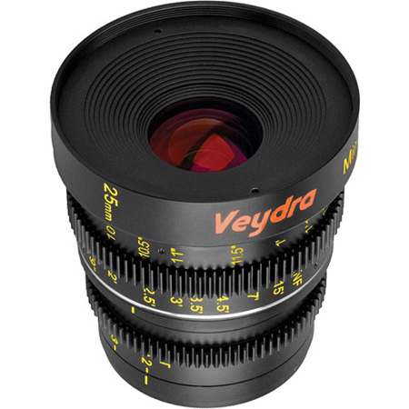 Veydra Mini Prime 25mm T2.2 Imperial Lens for Micro 4/3 Cameras
