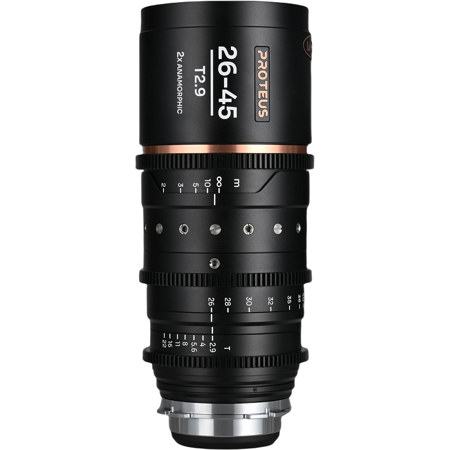 Venus Laowa Proteus 26-45mm T2.9 2x Anamorphic Cine Lens for PL/EF, Amber, Meter