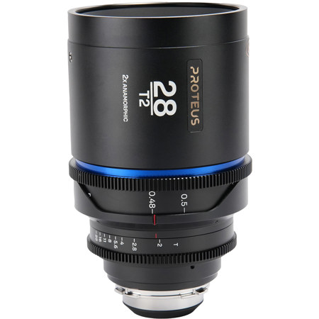 Venus Laowa Proteus T2 2x Anamorphic Cine Lens for PL Mount/Canon EF 28mm Blue Flare Feet