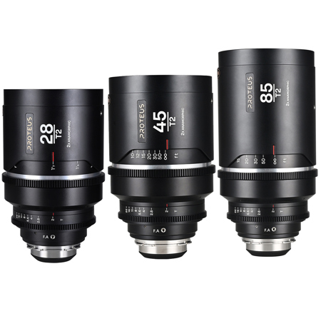 Venus Laowa Proteus T2.0 Flex 2x Anamorphic Lens 28, 45, 85mm Set Meters