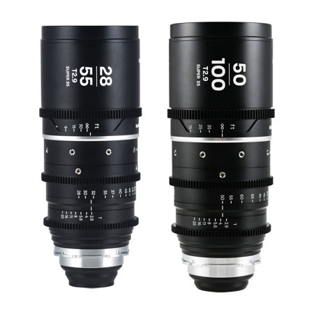 Venus Laowa Nanomorph 28-55mm & 50-100mm T2.9 1.5x Cine 2-Lens Kit for PL Mount Silver Flare