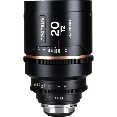 Venus Laowa Proteus 20mm T2 2x Anamorphic Lens for PL Mount/Canon EF, Feet Amber Flare