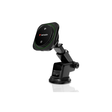 Verbatim Charge 'n' Drive Qi2 15W Magnetic Wireless Car Charger with RGB Lighting