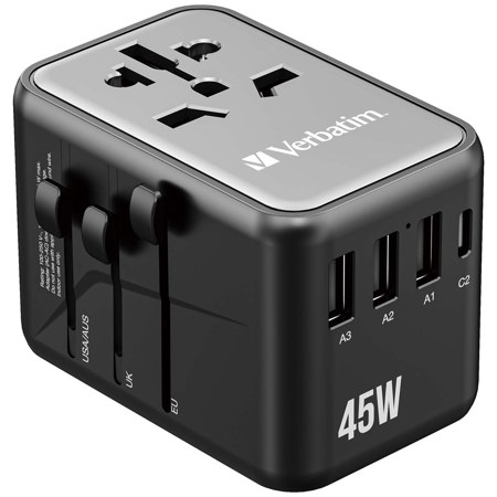 Verbatim UTA-08 45W Universal Travel Adapter