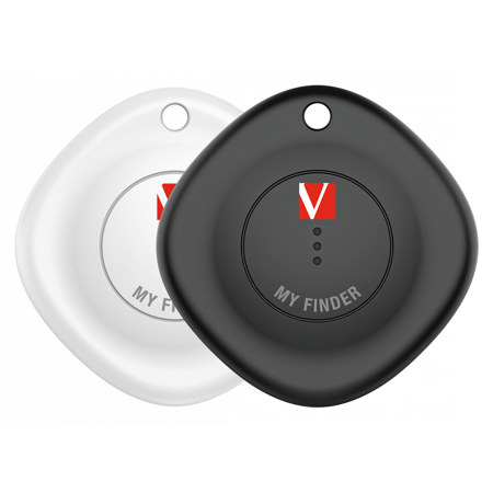 Verbatim My Finder Bluetooth Tracker, Black & White, 2-Pack