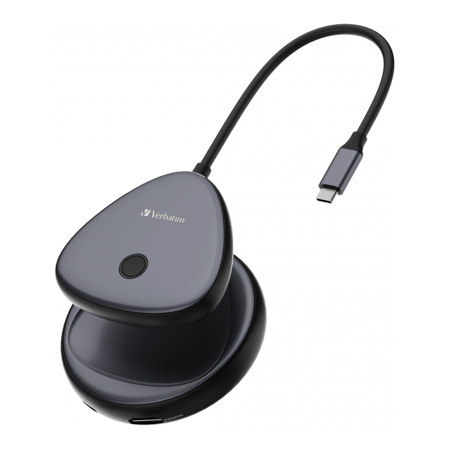 Verbatim WDA-02 Share My Screen 4K USB-C Wireless Display Adapter with Hub