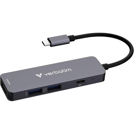 Verbatim Essentials 100W 4-Port USB-C Multiport Hub