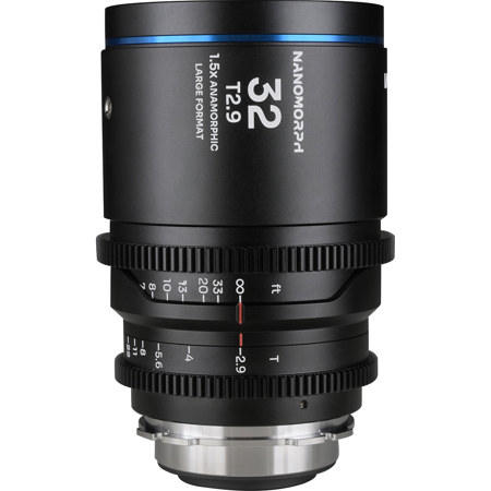 Venus Laowa Nanomorph 32mm T2.9 1.5x LF Anamorphic Lens for PL & EF, Blue Flare