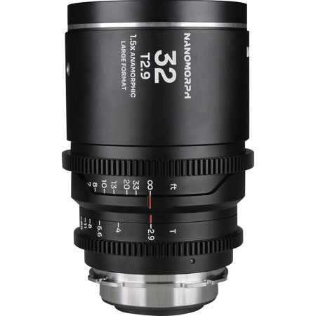 Venus Laowa Nanomorph 32mm T2.9 1.5x LF Anamorphic Lens for PL/EF, Silver Flare