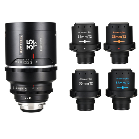 Venus Laowa Proteus T2.0 Flex 2x Anamorphic Lens 35mm Meters