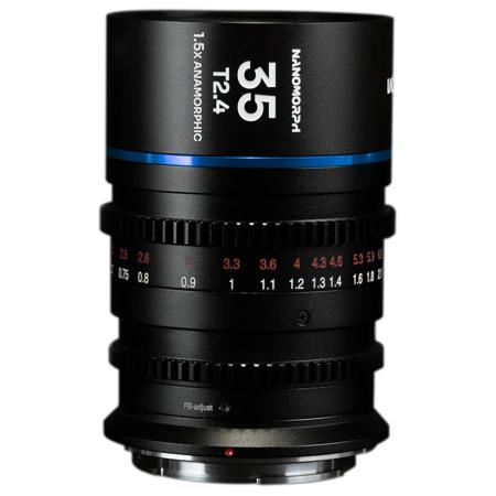 Venus Laowa Nanomorph 35mm T2.4 1.5x S35 Anamorphic Lens for Fuji X, Blue Flare