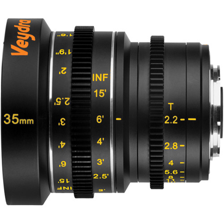 Veydra M4/3 Mini Prime 35mm T2.2 MFT Mount Lens, Metric Focus Scales