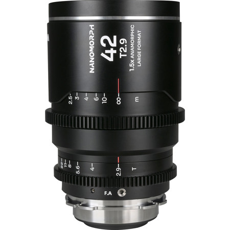 Venus Laowa Nanomorph 42mm T2.9 1.5x LF Anamorphic Lens for PL Mount and Canon EF, Silver Flare