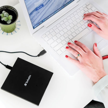 Verbatim 4K Ultra HD USB 3.2 Gen1 Slimline Portable Blu-Ray BD/DVD