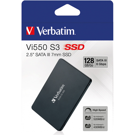 Verbatim Vi550 SATA III 2.5" Internal Gaming SSD 128GB