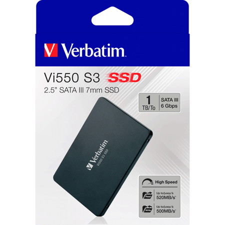 Verbatim Vi550 SATA III 2.5" Internal Gaming SSD 1TB