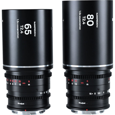 Venus Laowa Nanomorph 1.5x S35 Anamorphic 65 & 80mm Set Nikon Z Silver Flare
