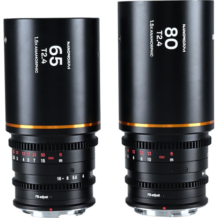 Venus Laowa Nanomorph 1.5x S35 Anamorphic Lens 65 & 80mm Set Sony E Amber Flare