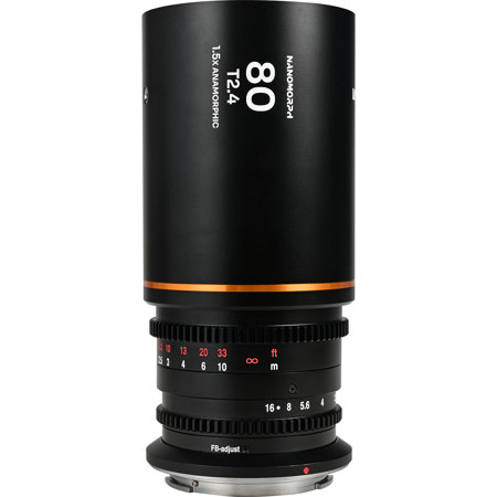 Venus Laowa Nanomorph 1.5x S35 Anamorphic Lens 80mm T2.4 L Mount Amber Flare