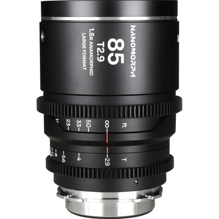 Venus Laowa Nanomorph 85mm T2.9 1.5x LF Anamorphic Lens for PL Mount and Canon EF, Silver Flare
